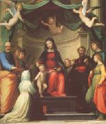 Fra Bartolommeo The Mystic Marriage of st Catherine of Siena,with Eight Saints (mk05) USA oil painting artist